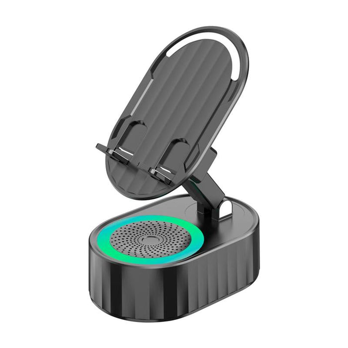 Phone Stand with Wireless Bluetooth Speaker (HD Surround Sound)