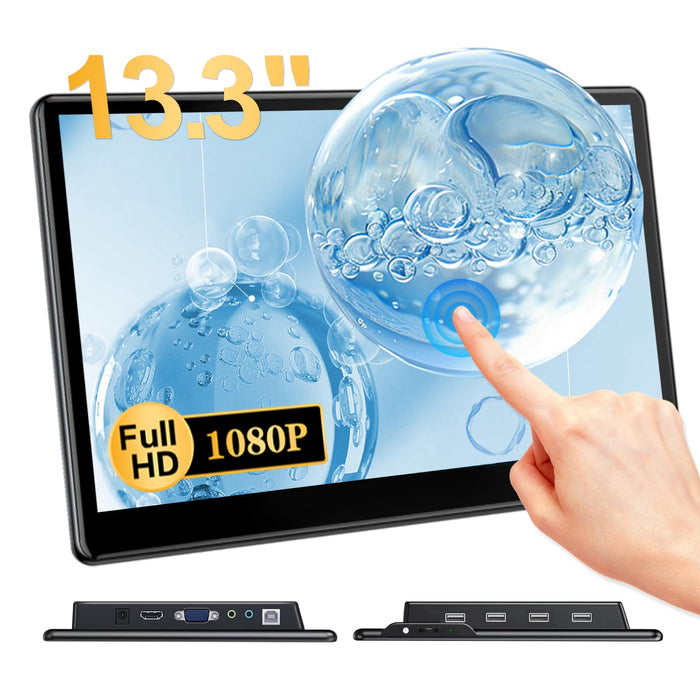 Gallagher 13.3" Portable Touchscreen Monitor (1080P)