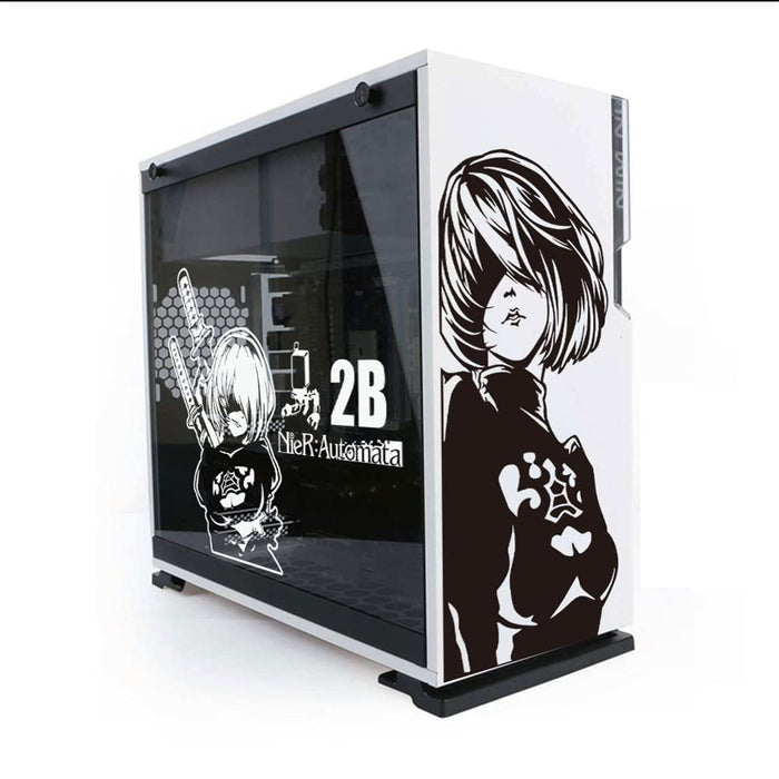 NieR: Automata PC Case Sticker Decal (Black & White)