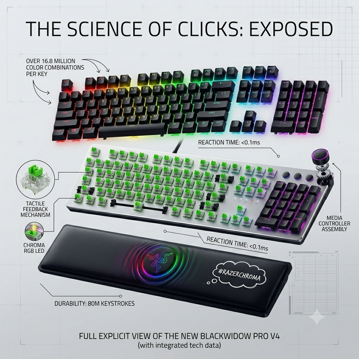 Razer Huntsman V2 Optical Gaming Keyboard (Renewed)