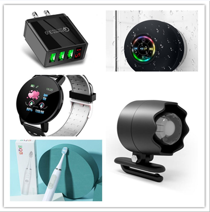Waterproof LED Bluetooth Speaker with Suction Cup