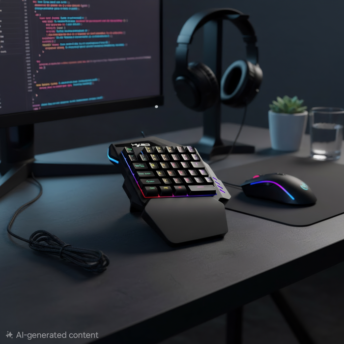 One-Handed Gaming Keyboard Set